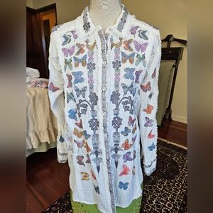 Johnny Was Cotton Blouse